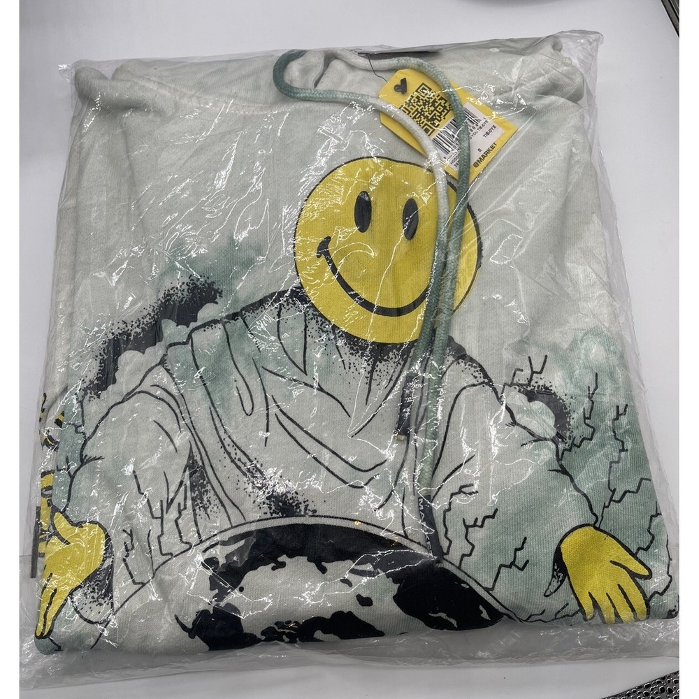 New! Chinatown Market Smiley My Gift To You Size Tie-Dye Small Hoodie Streetwear